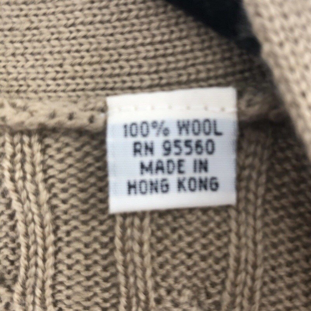 Vintage Pringle Cable Wool Grandpa Button Cardigan Sweater Mens Unisex Small - Picture 6 of 12